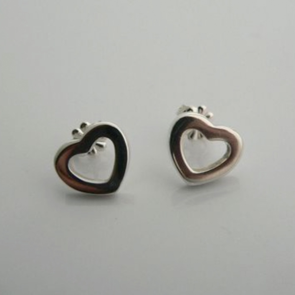 Tiffany & Co. Open Heart Stud Earrings